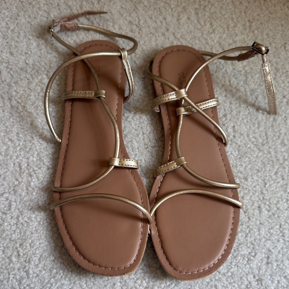 Old Navy Gold Strappy Sandals